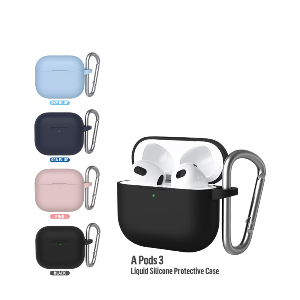 Θήκη Blueo Liquid για Apple AirPods 3, Μπλε σκούρο