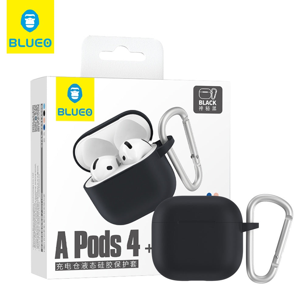 Θήκη Blueo Liquid για Apple AirPods 4 / AirPods 5, Μαύρη