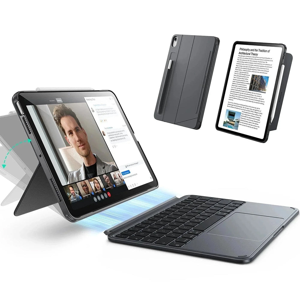 Θήκη με Πληκτρολόγιο για Apple iPad Air 13 (2025) / Air 13 (2024), ESR, Shift, Γκρι