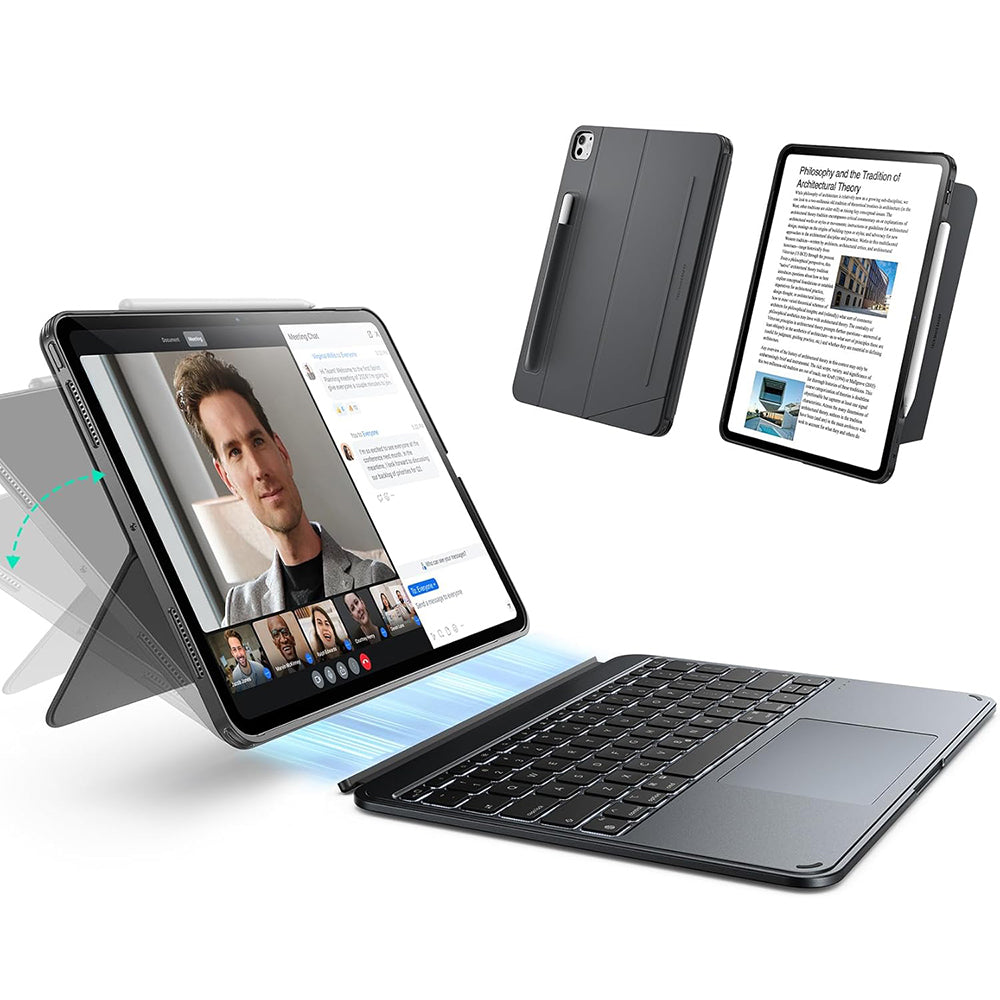Θήκη με Πληκτρολόγιο για Apple iPad Pro 11 (2024), ESR, Shift, Γκρι