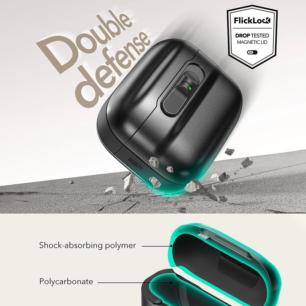 Θήκη ESR Pulse Magnetic FlickLock για Apple AirPods Pro 3, Γκρι
