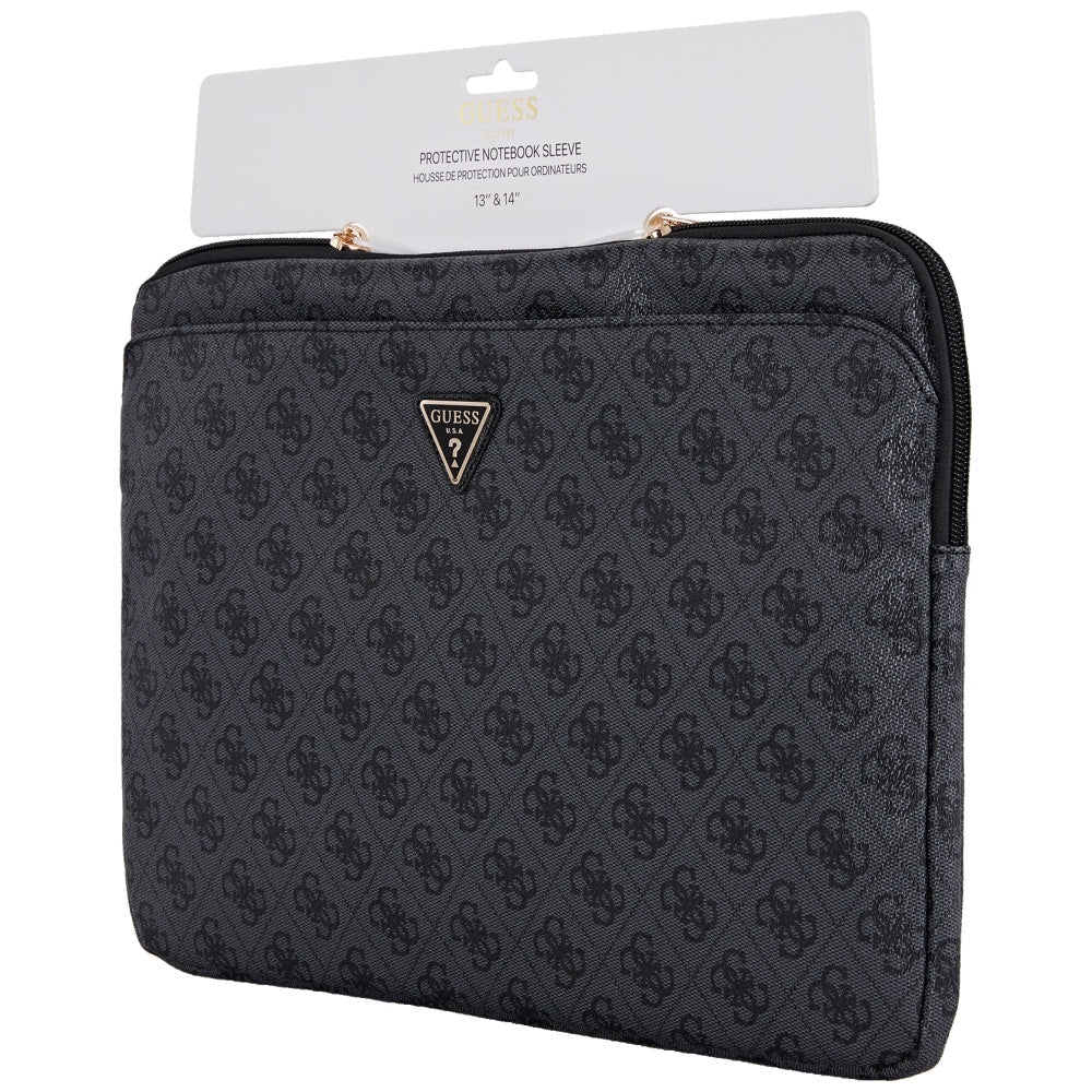 Θήκη Guess 4G Triangle Logo για Laptop 14inch, Μαύρη