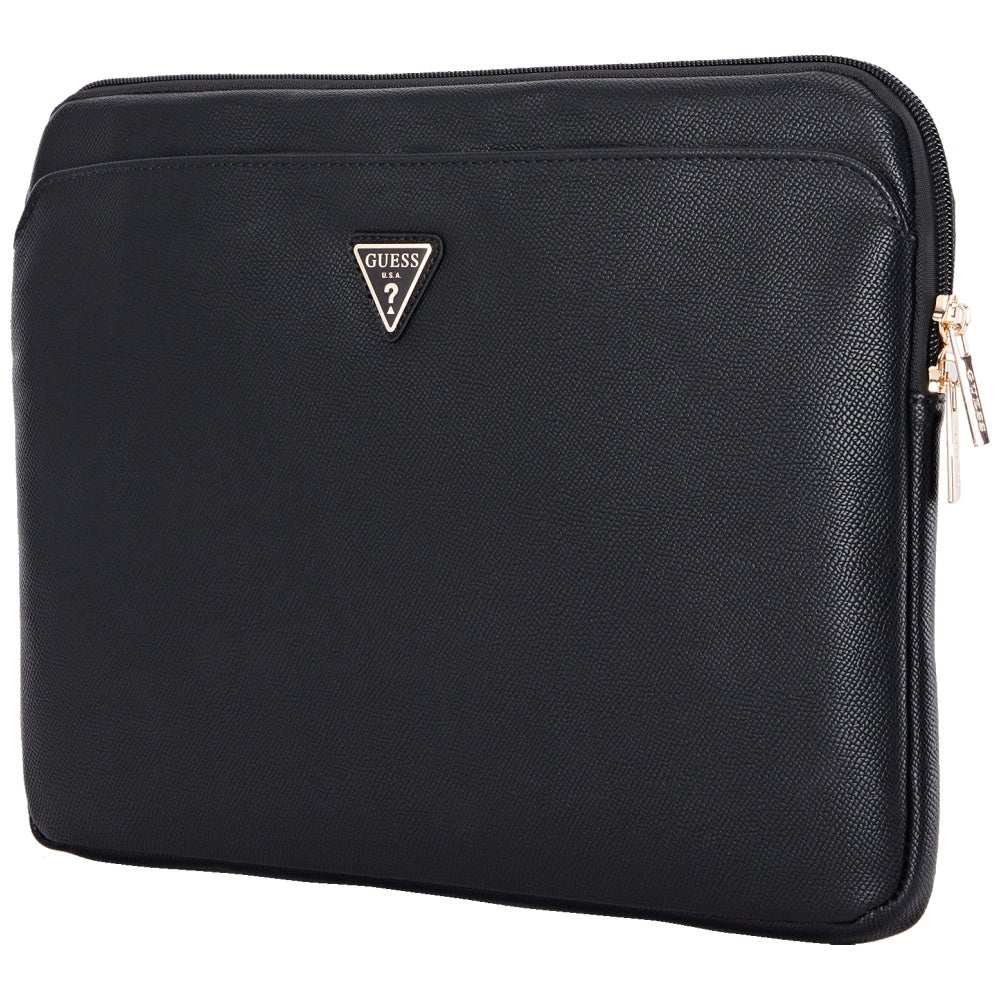 Θήκη Guess Grained Triangle Logo για Laptop 14inch, Μαύρη