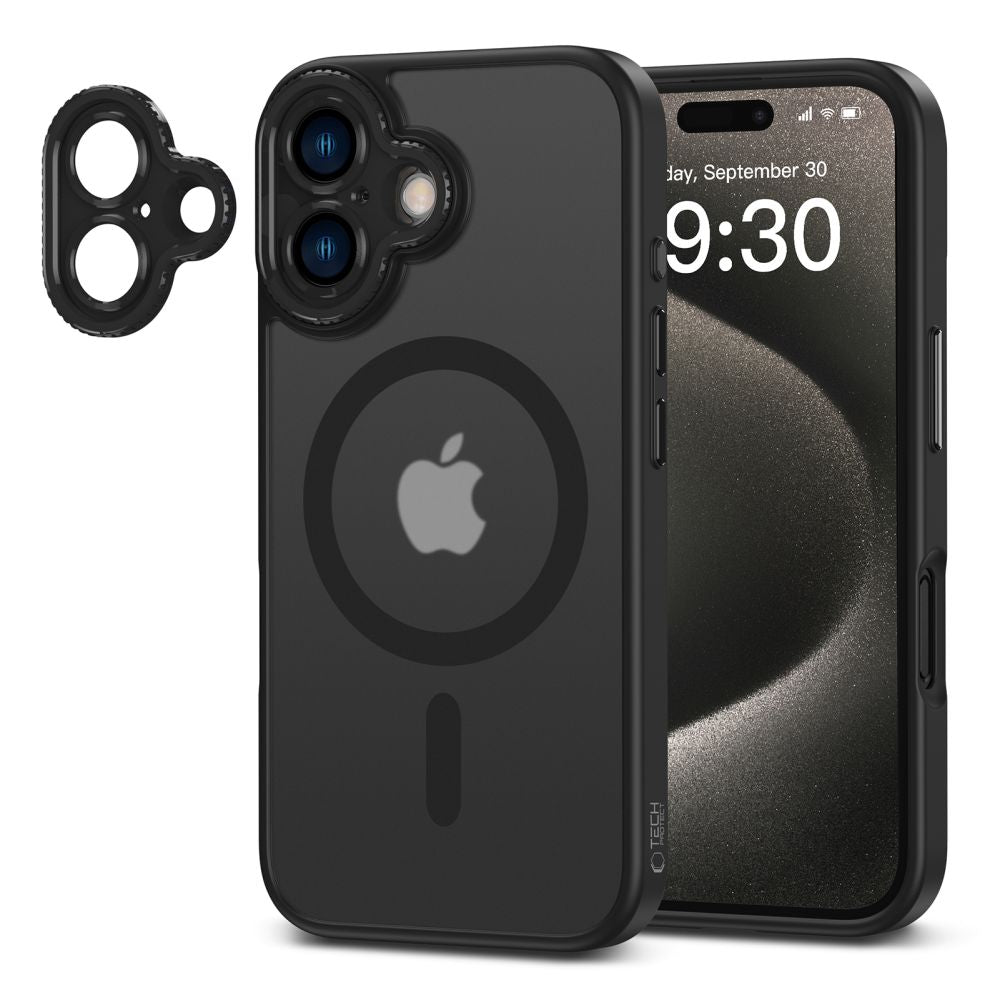 Θήκη MagSafe για Apple iPhone 16, Tech-Protect, Magcam, Μαύρο