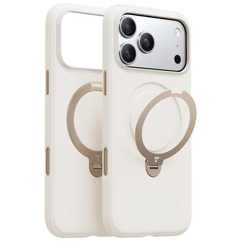 MagSafe Case for Apple iPhone 17 Pro Max, Torras, QPRO Silicone, White