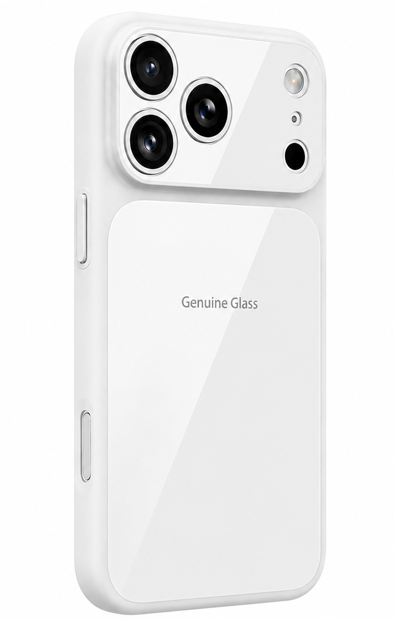 Θήκη MagSafe για Apple iPhone 16 Pro, OEM, Γνήσιο Γυαλί, Λευκή