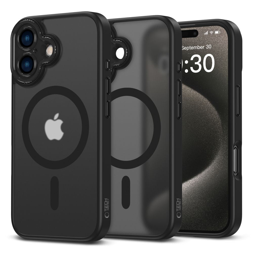Θήκη MagSafe για Apple iPhone 16, Tech-Protect, Magcam, Μαύρο