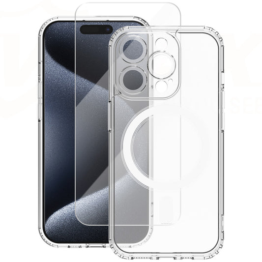 Θήκη MagSafe για Apple iPhone 15 Pro Max, Vmax, Premium, Διαφανής