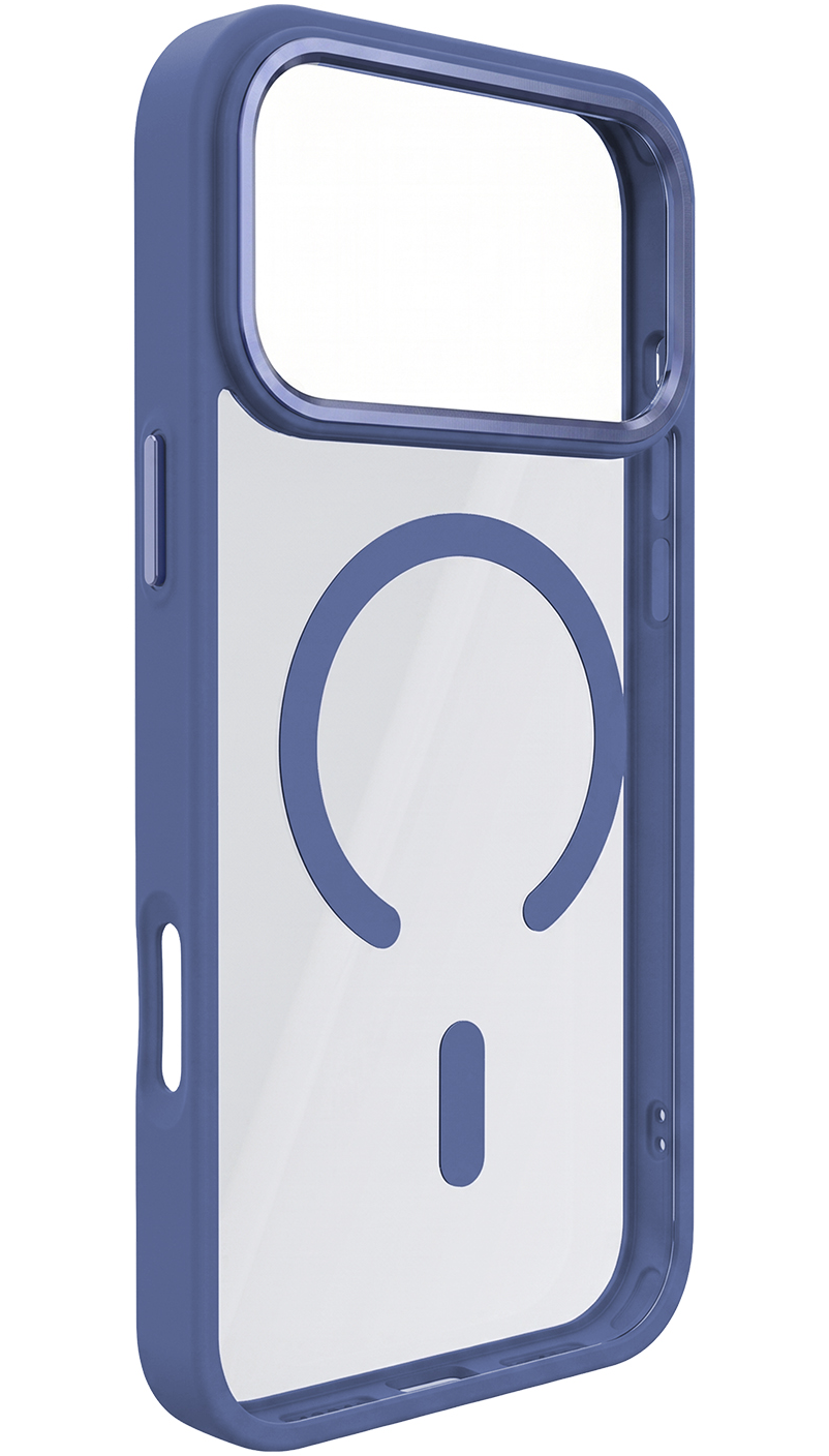Θήκη MagSafe για Apple iPhone 18 Pro Max / 17 Pro Max, OEM, Χρώμα Clear Mag, Μπλε