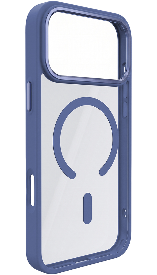 Θήκη MagSafe για Apple iPhone 18 Pro Max / 17 Pro Max, OEM, Χρώμα Clear Mag, Μπλε