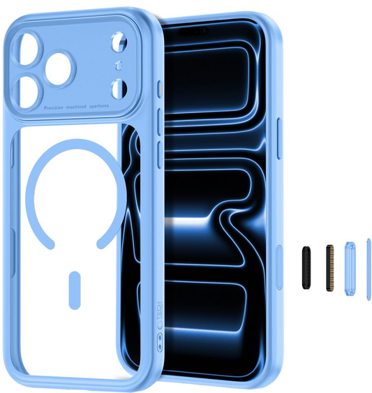 Θήκη MagSafe για Apple iPhone 18 Pro Max / 17 Pro Max, Tech-Protect, MagPeak CC, Μπλε
