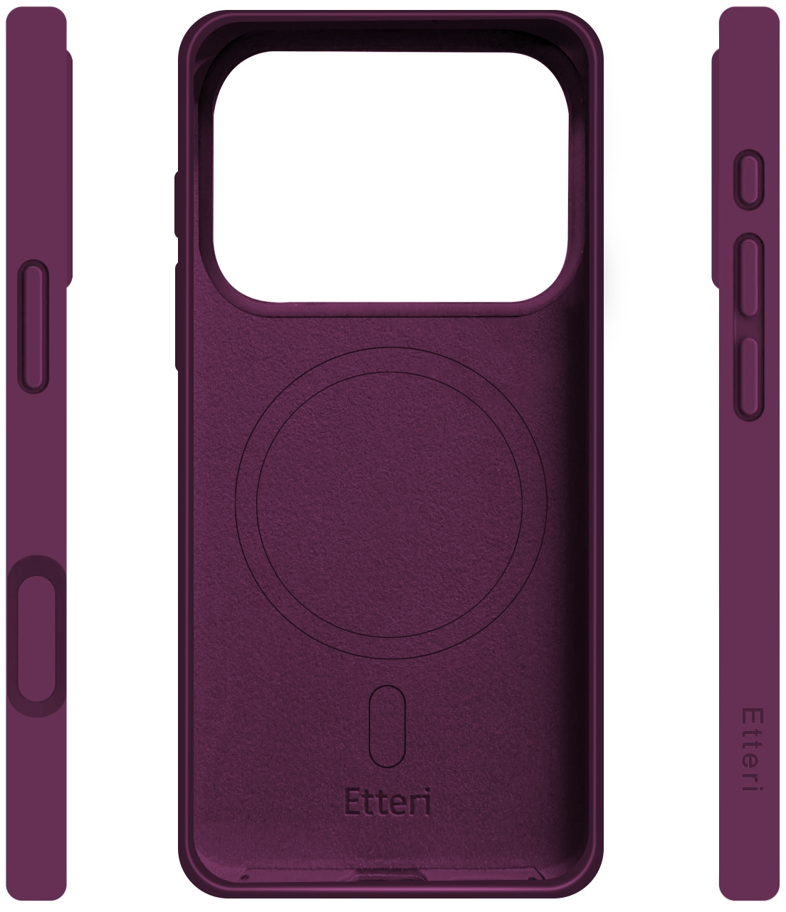 Θήκη MagSafe για Apple iPhone 18 Pro Max / 17 Pro Max, Etteri, Silicone Mag, Βυσσινί
