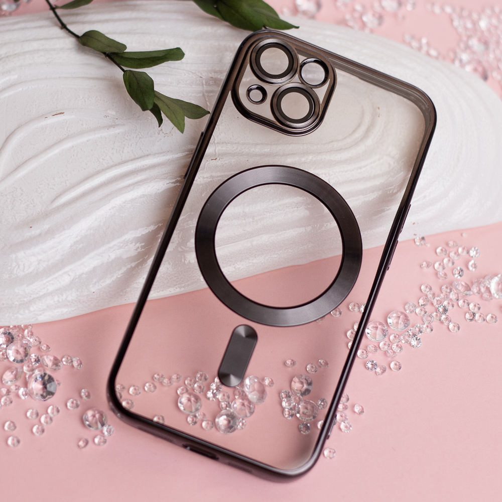Θήκη MagSafe για Apple iPhone 18 Pro Max / 17 Pro Max, OEM, Χρώμα Chrome Mag, Μαύρο