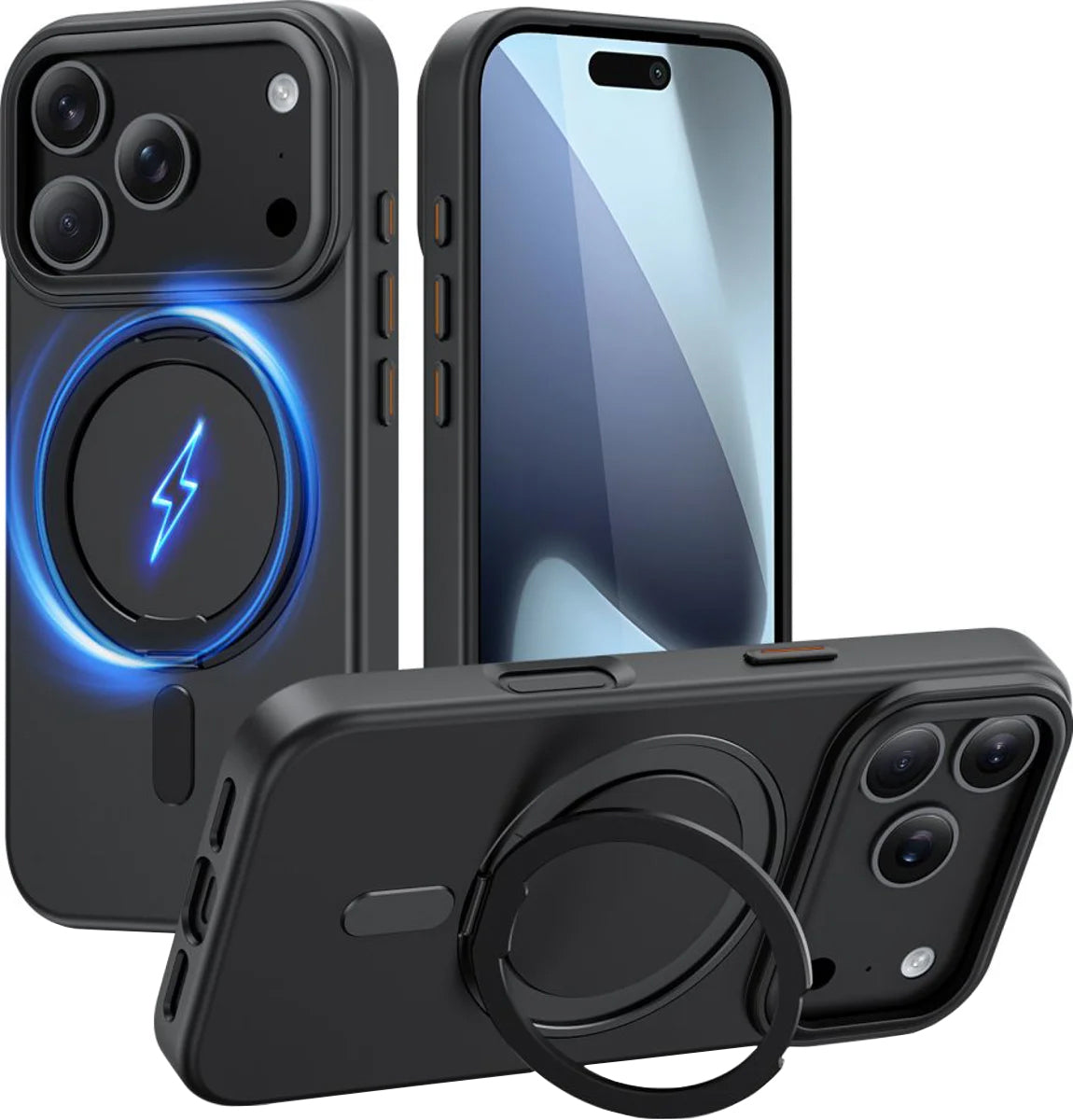Θήκη MagSafe για Apple iPhone 17 Pro Max, Tech-Protect, MagRing, Μαύρη
