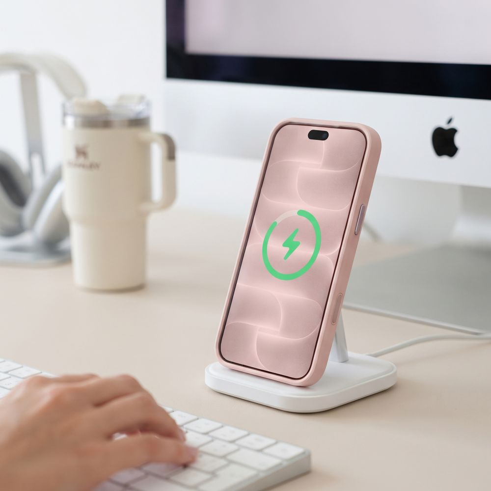 Θήκη MagSafe για Apple iPhone 18 Pro / 17 Pro, Tech-Protect, MagPeak CC, Ματ Ροζ