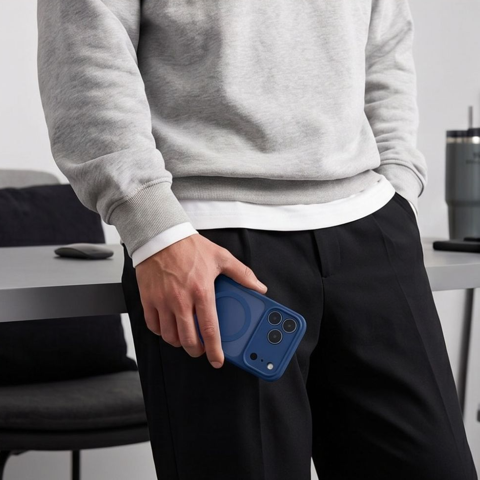 Θήκη MagSafe για Apple iPhone 18 Pro / 17 Pro, Tech-Protect, BasicMag, Ματ Μπλε