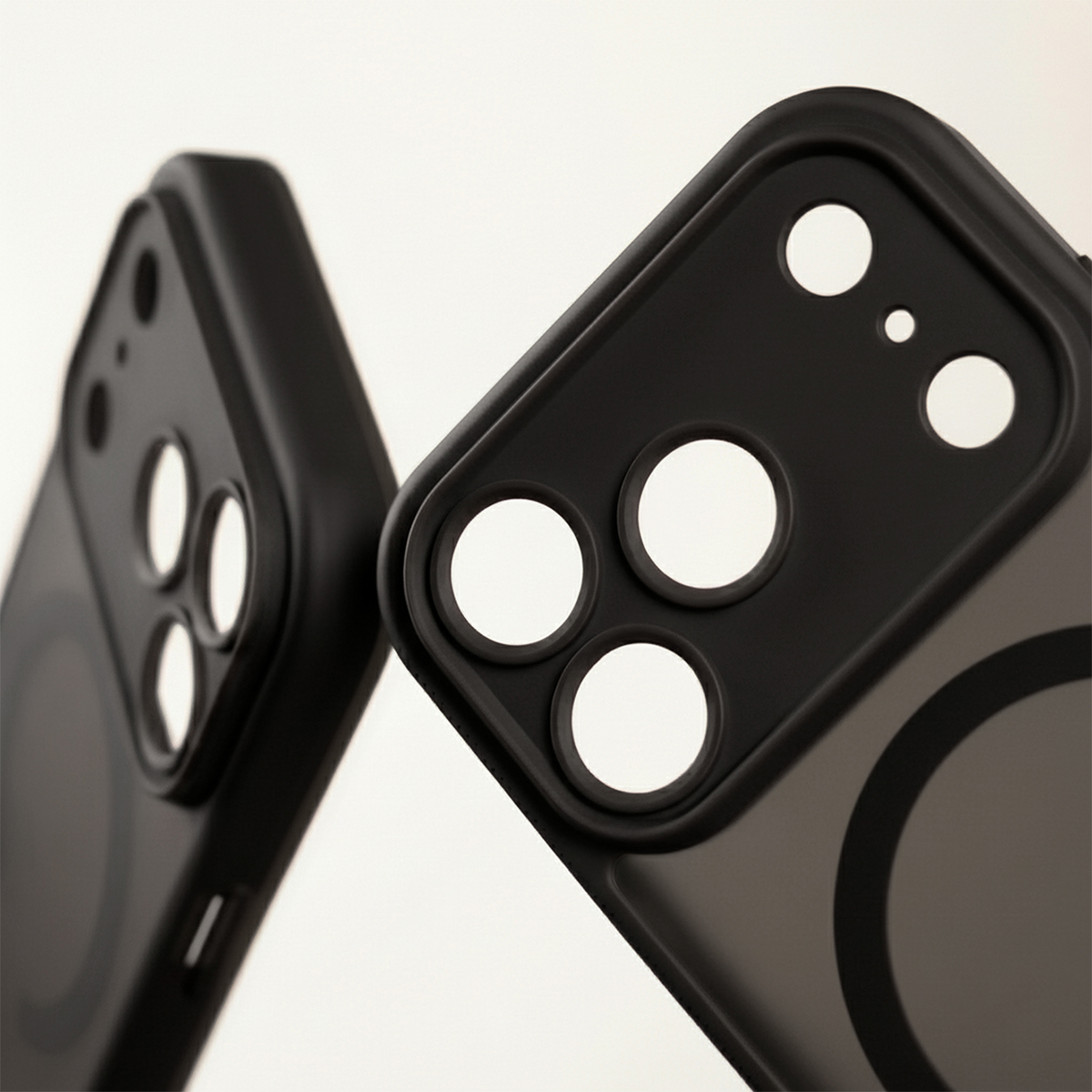 MagSafe Case for Apple iPhone 18 Pro / 17 Pro, OEM, Mag Matt Big Hole, Black