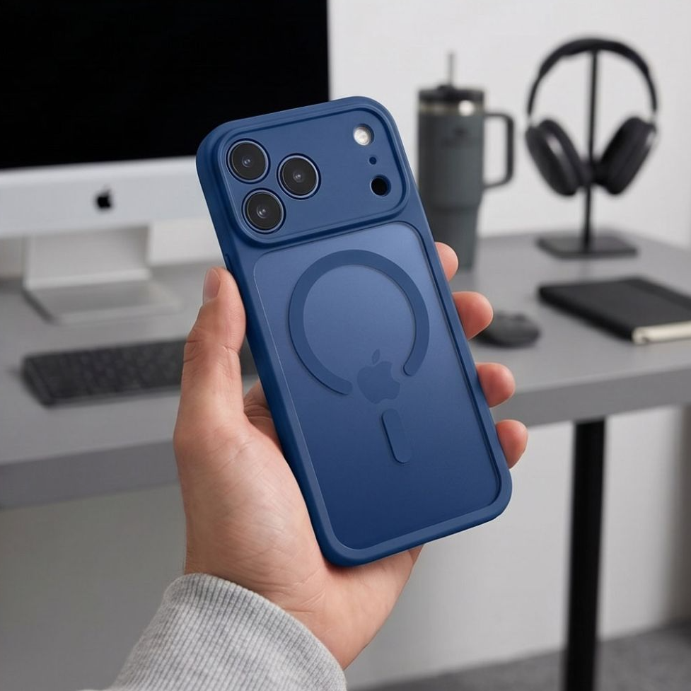 Θήκη MagSafe για Apple iPhone 18 Pro / 17 Pro, Tech-Protect, BasicMag, Ματ Μπλε