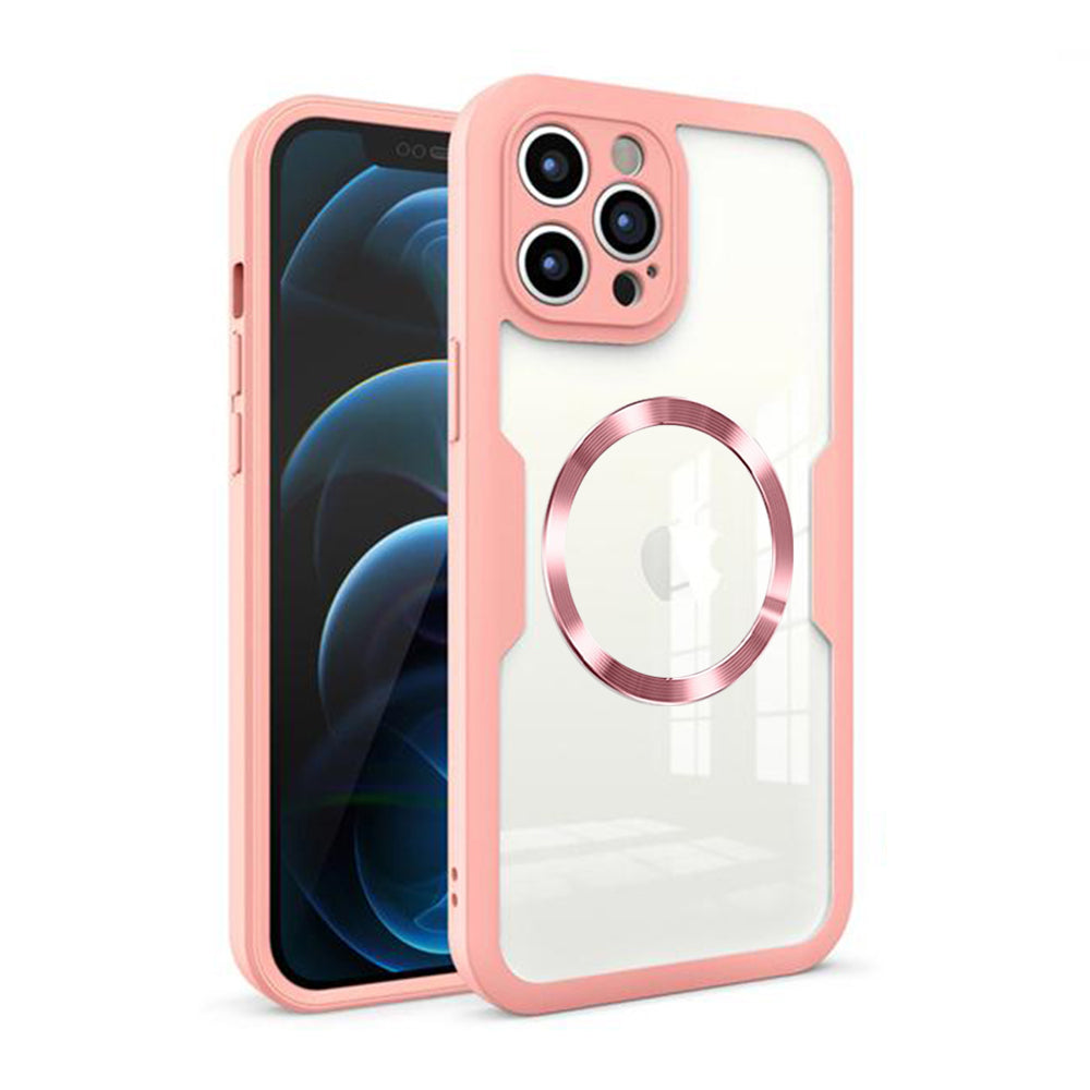 Θήκη MagSafe για Apple iPhone 12 Pro Max, Techsuit, ColorVerse 360, Ροζ