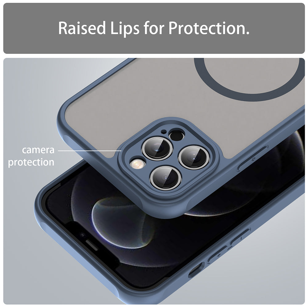 Θήκη MagSafe για Apple iPhone 12 Pro Max, Techsuit, HaloFrost II, Μπλε Σκούρο
