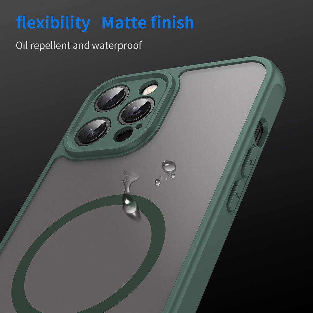 Θήκη MagSafe για Apple iPhone 12 Pro Max, Techsuit, HaloFrost II, Πράσινο