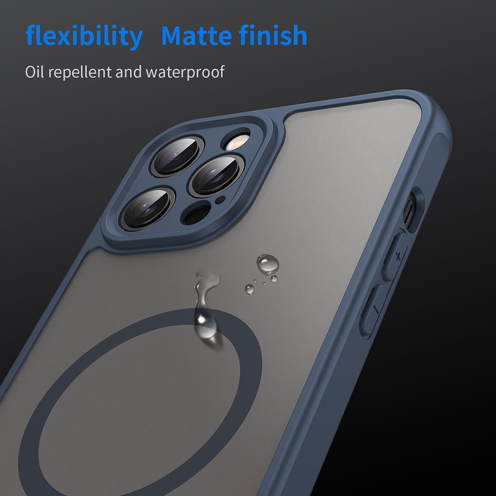 Θήκη MagSafe για Apple iPhone 12 Pro, Techsuit, HaloFrost II, Μπλε Σκούρο