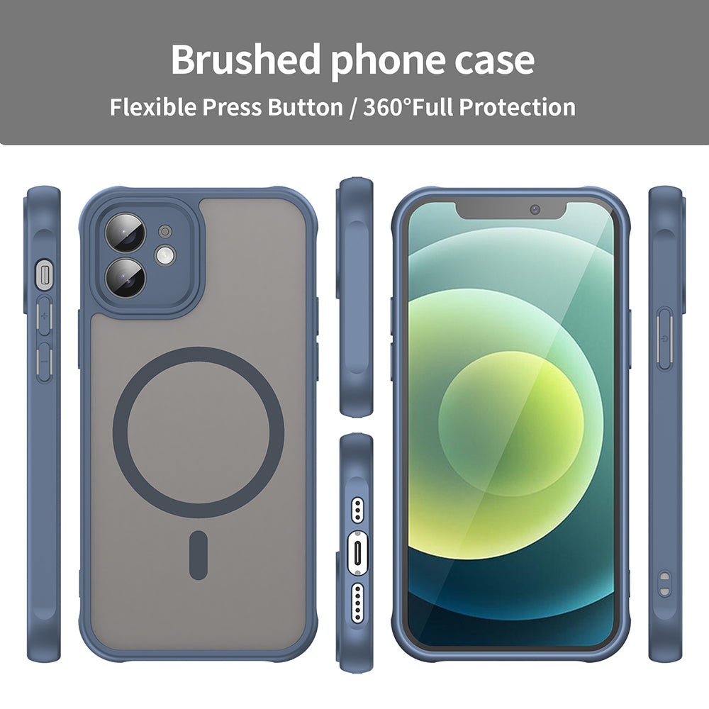 Θήκη MagSafe για Apple iPhone 12, Techsuit, HaloFrost II, Μπλε Σκούρο
