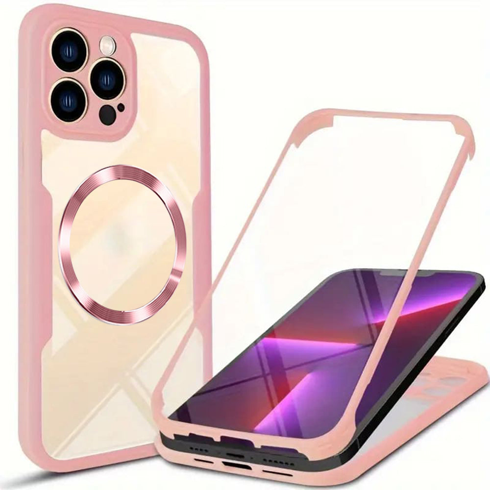 Θήκη MagSafe για Apple iPhone 13 Pro Max, Techsuit, ColorVerse 360, Ροζ