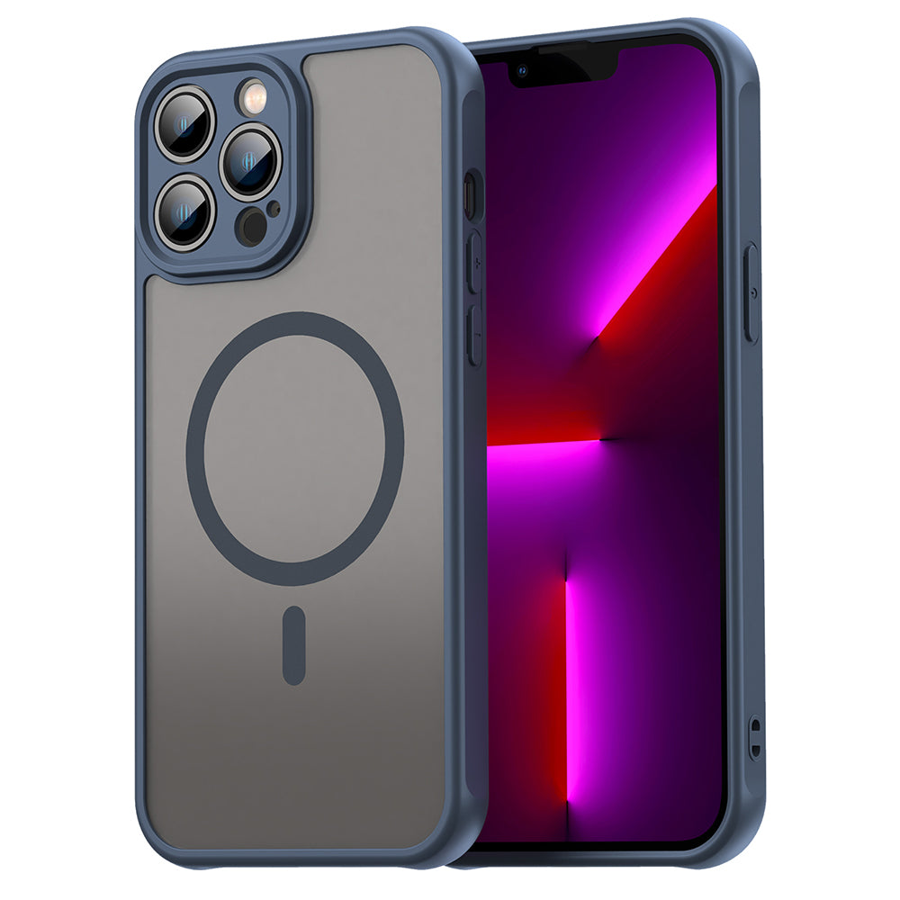 Θήκη MagSafe για Apple iPhone 13 Pro Max, Techsuit, HaloFrost II, Μπλε Σκούρο