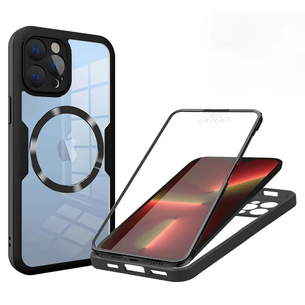 Θήκη MagSafe για Apple iPhone 13 Pro, Techsuit, ColorVerse 360, Μαύρο
