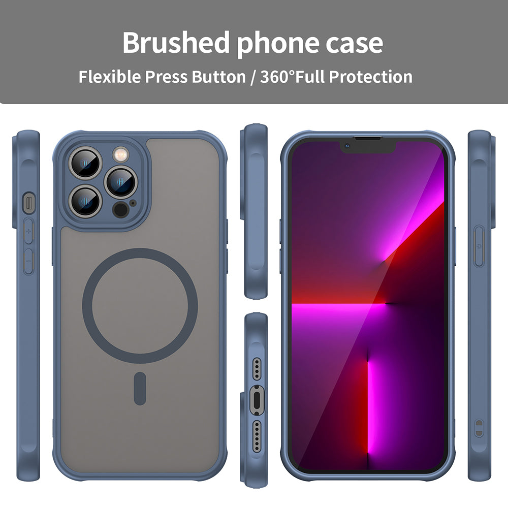 Θήκη MagSafe για Apple iPhone 13 Pro, Techsuit, HaloFrost II, Μπλε Σκούρο