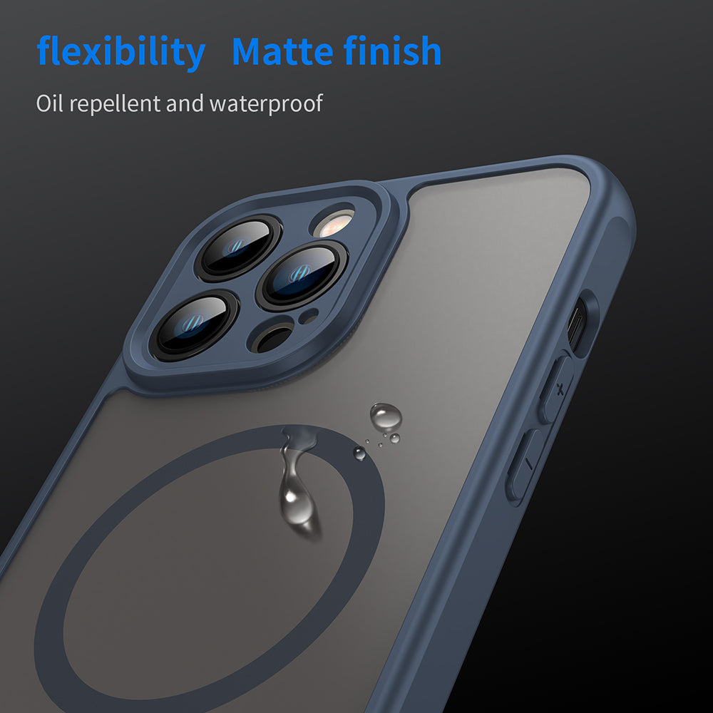 Θήκη MagSafe για Apple iPhone 13 Pro, Techsuit, HaloFrost II, Μπλε Σκούρο
