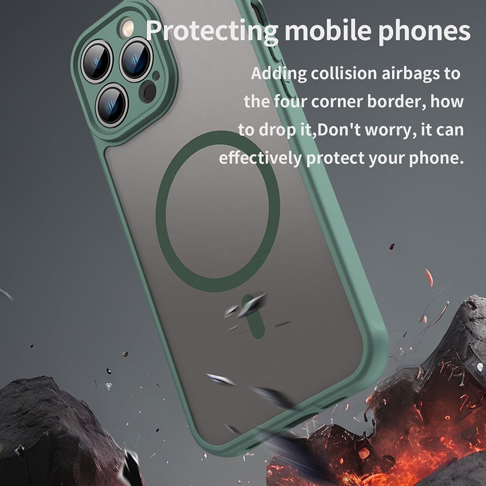Θήκη MagSafe για Apple iPhone 13 Pro, Techsuit, HaloFrost II, Πράσινο