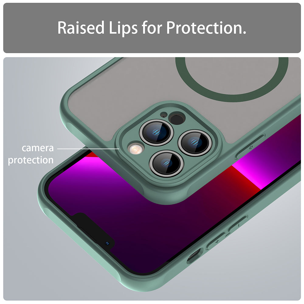 Θήκη MagSafe για Apple iPhone 13 Pro, Techsuit, HaloFrost II, Πράσινο
