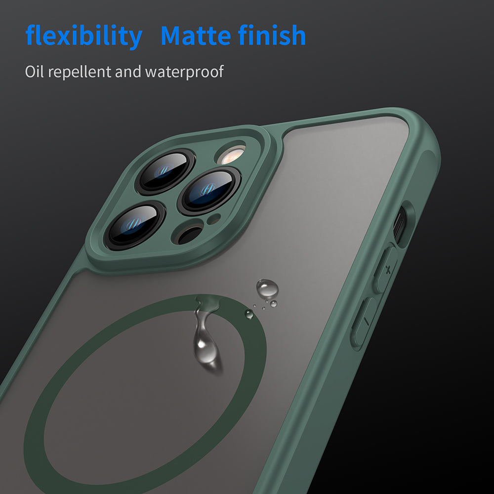 Θήκη MagSafe για Apple iPhone 13 Pro, Techsuit, HaloFrost II, Πράσινο