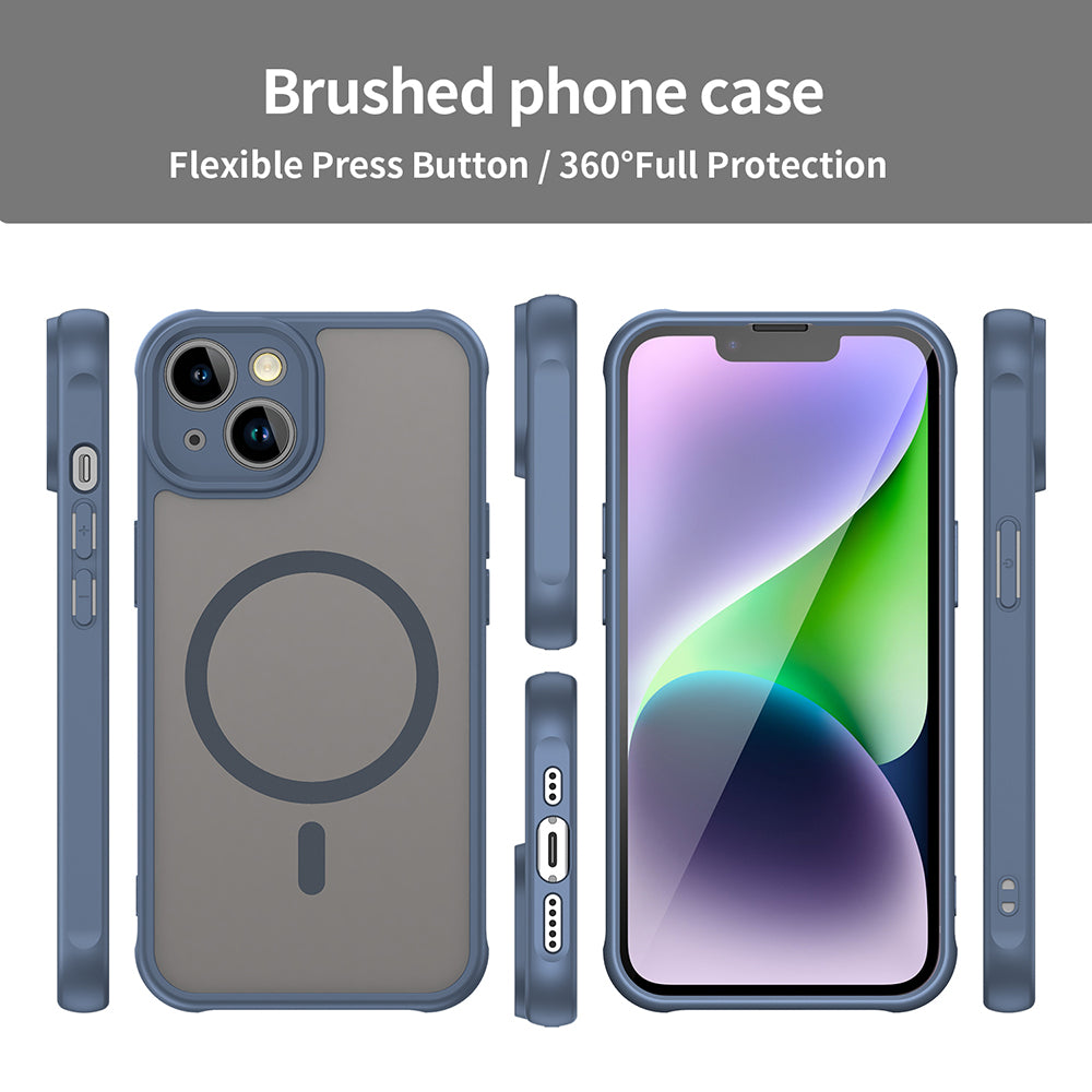 Θήκη MagSafe για Apple iPhone 13, Techsuit, HaloFrost II, Μπλε Σκούρο