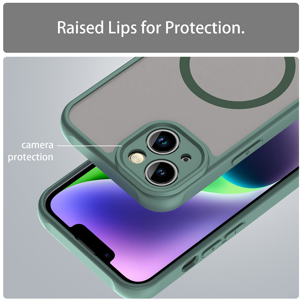 Θήκη MagSafe για Apple iPhone 13, Techsuit, HaloFrost II, Πράσινο