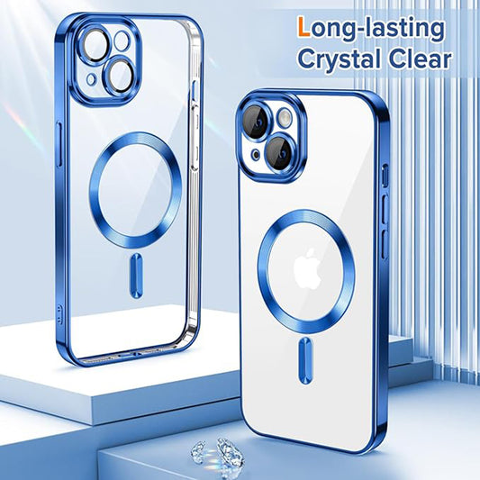 Θήκη MagSafe για Apple iPhone 13, Techsuit, Luxury Crystal, Σκούρο Μπλε