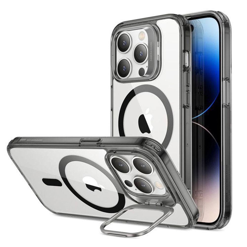 Θήκη MagSafe για Apple iPhone 14 Pro Max, ESR, Classic Kickstand, Διάφανη Μαύρη