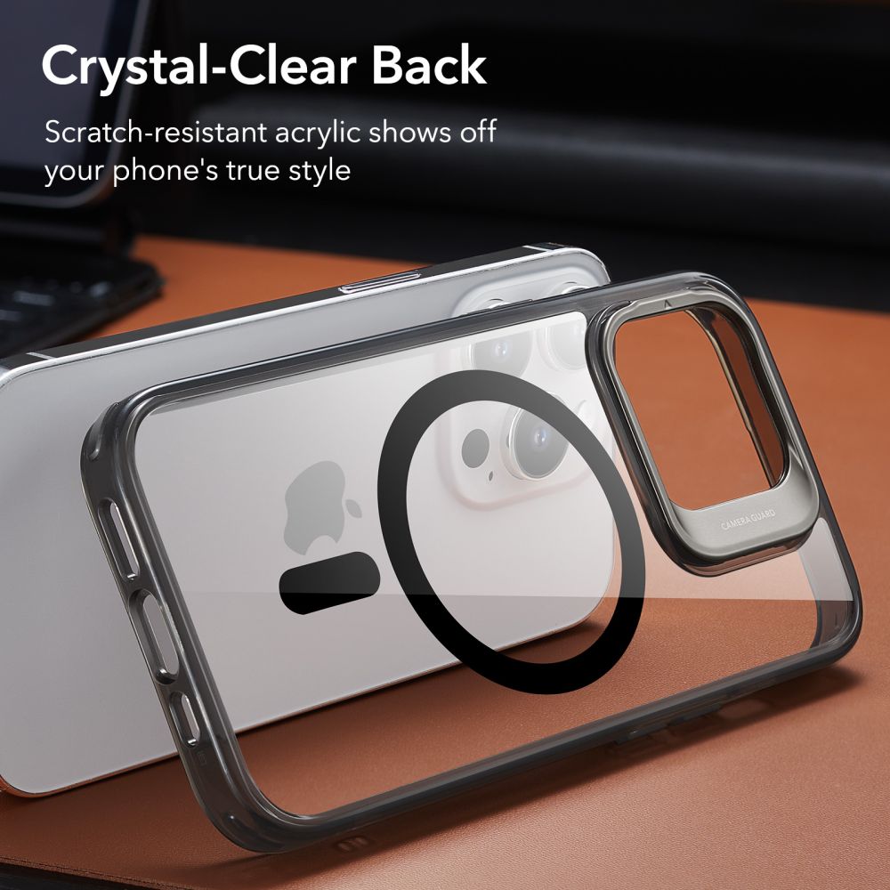 Θήκη MagSafe για Apple iPhone 14 Pro Max, ESR, Classic Kickstand, Διάφανη Μαύρη