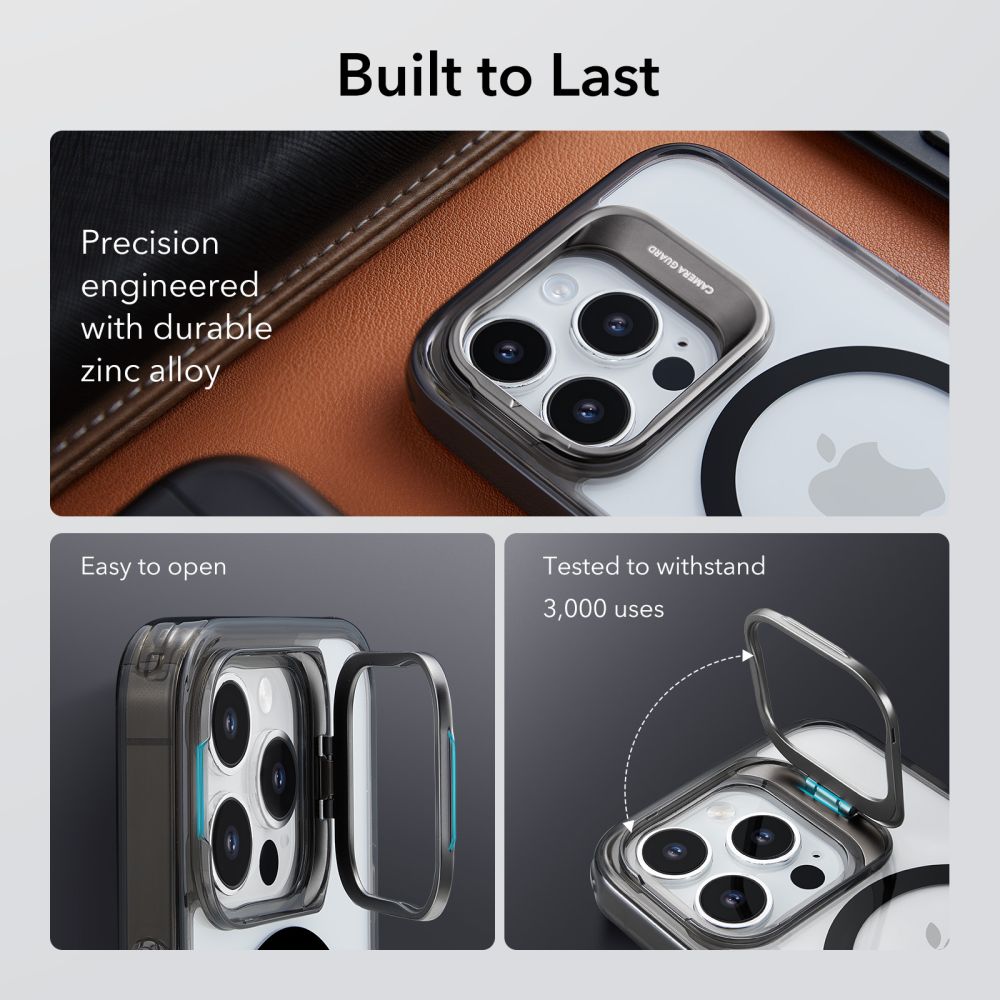 Θήκη MagSafe για Apple iPhone 14 Pro Max, ESR, Classic Kickstand, Διάφανη Μαύρη