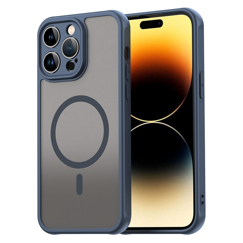 Θήκη MagSafe για Apple iPhone 14 Pro Max, Techsuit, HaloFrost II, Μπλε Σκούρο