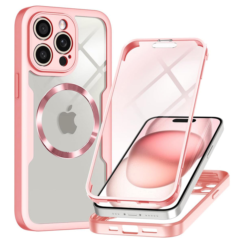 Θήκη MagSafe για Apple iPhone 14 Pro, Techsuit, ColorVerse 360, Ροζ