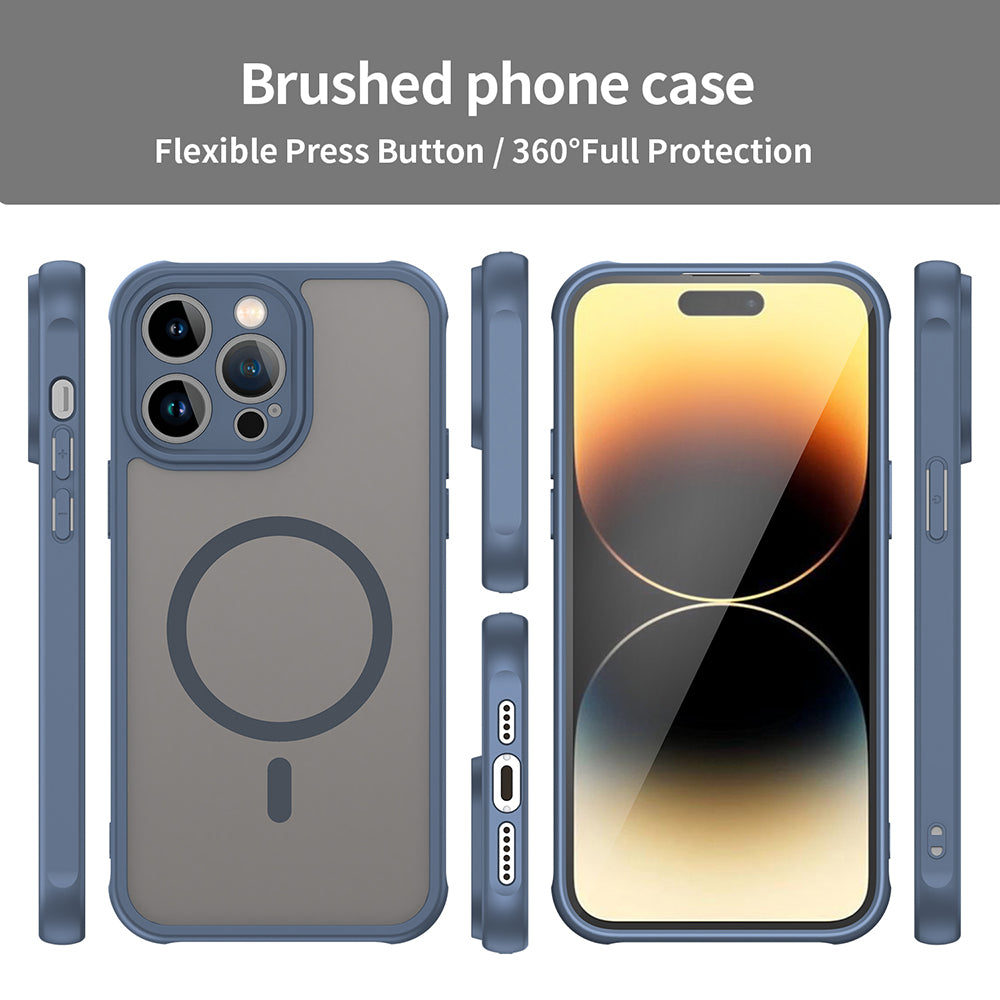 Θήκη MagSafe για Apple iPhone 14 Pro, Techsuit, HaloFrost II, Μπλε Σκούρο