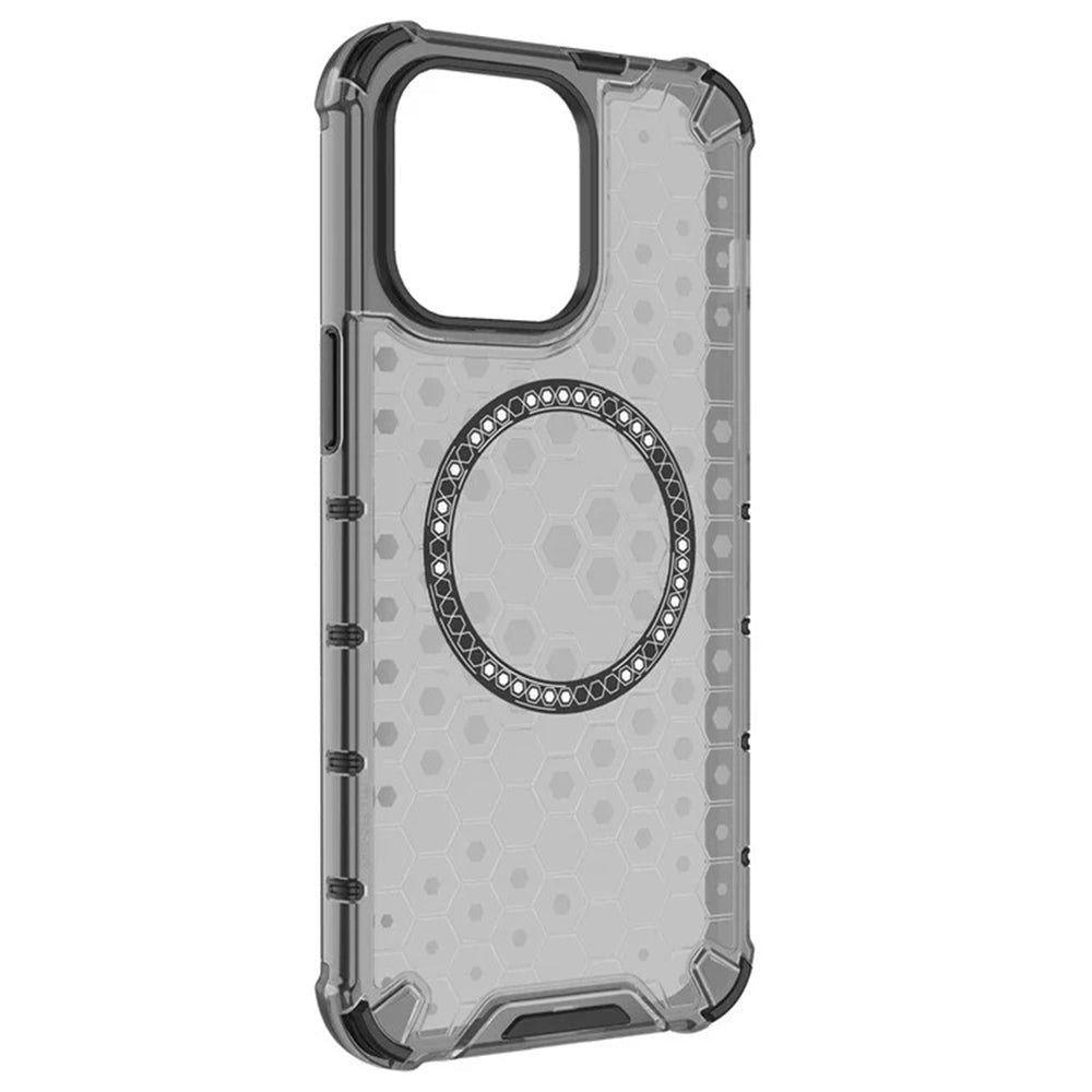 Θήκη MagSafe για Apple iPhone 14 Pro, Techsuit, HoneyComb Shield, Λευκή