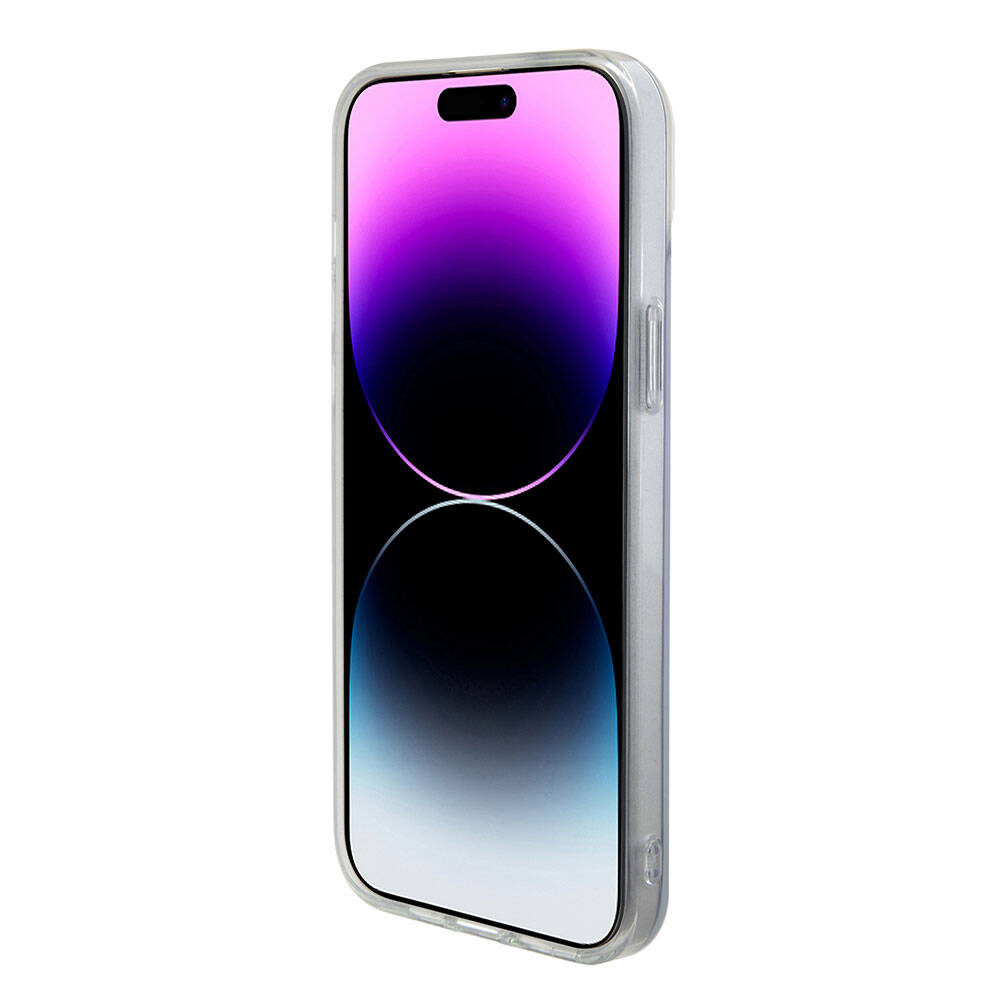 Θήκη MagSafe για Apple iPhone 15, Guess, IML Iridescent, Μωβ
