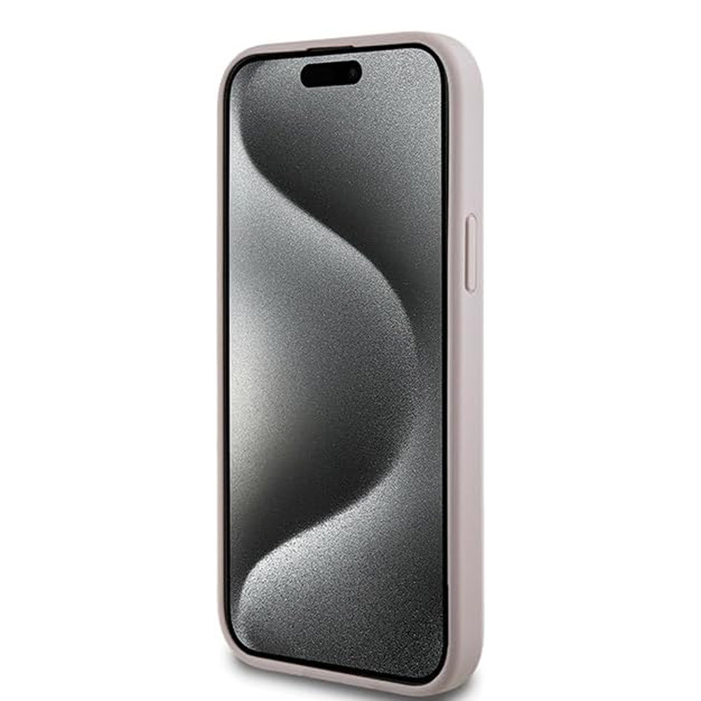Θήκη MagSafe για Apple iPhone 15 Plus, Guess, 4G Collection, Ροζ