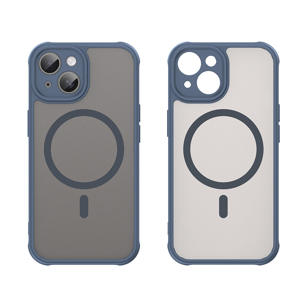 Θήκη MagSafe για Apple iPhone 15 Plus, Techsuit, HaloFrost II, Μπλε Σκούρο