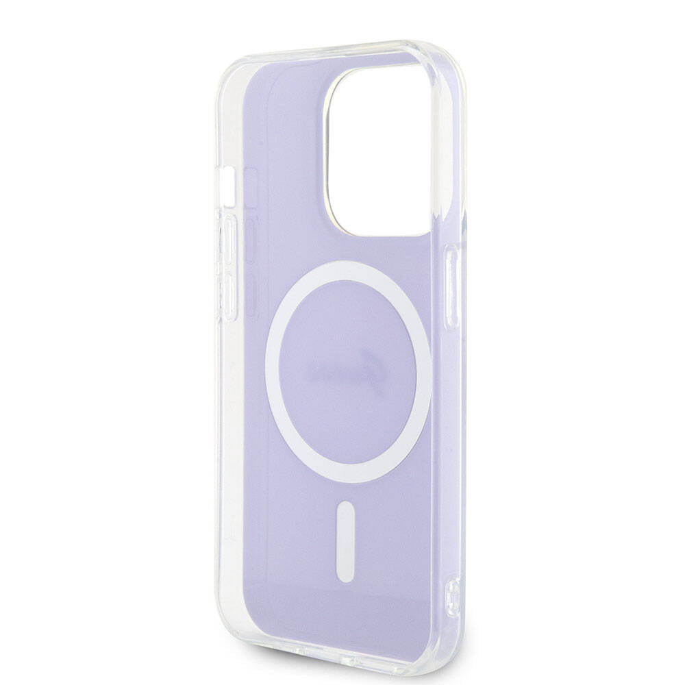 Θήκη MagSafe για Apple iPhone 15 Pro, Guess, IML Iridescent, Μωβ