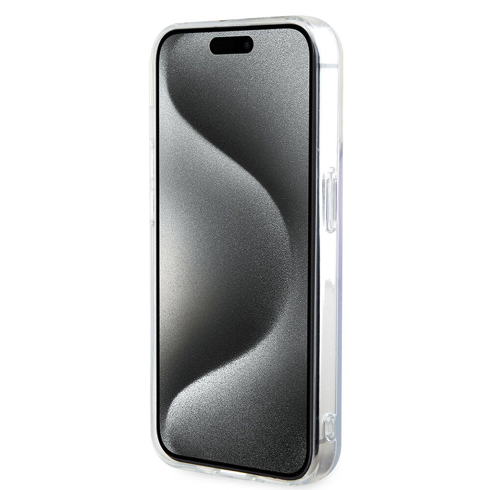 Θήκη MagSafe για Apple iPhone 15 Pro, Guess, IML Iridescent, Μωβ